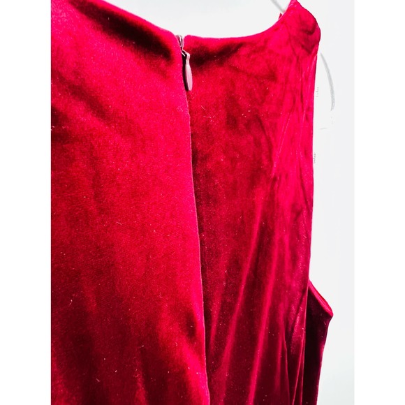 LULU'S S Stunning Luxury Wine Red Velvet Sleeveless Evening Maxi Dress NEW B46 - Picture 9 of 10
